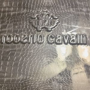 Roberto Cavalli 20" hardshell luggage.